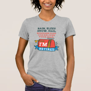 Camiseta Jubilación de Mailman, Personalizado de Trabajador