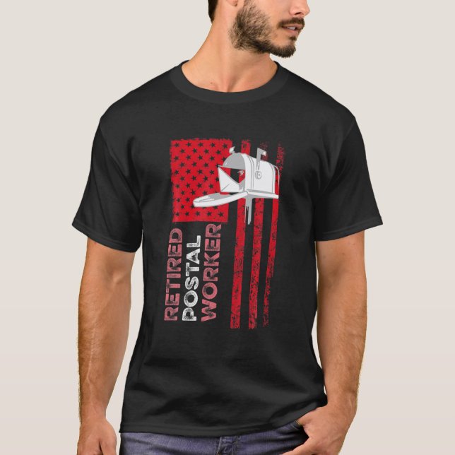 Camiseta Jubilación de Mailman, trabajador postal retirado (Anverso)