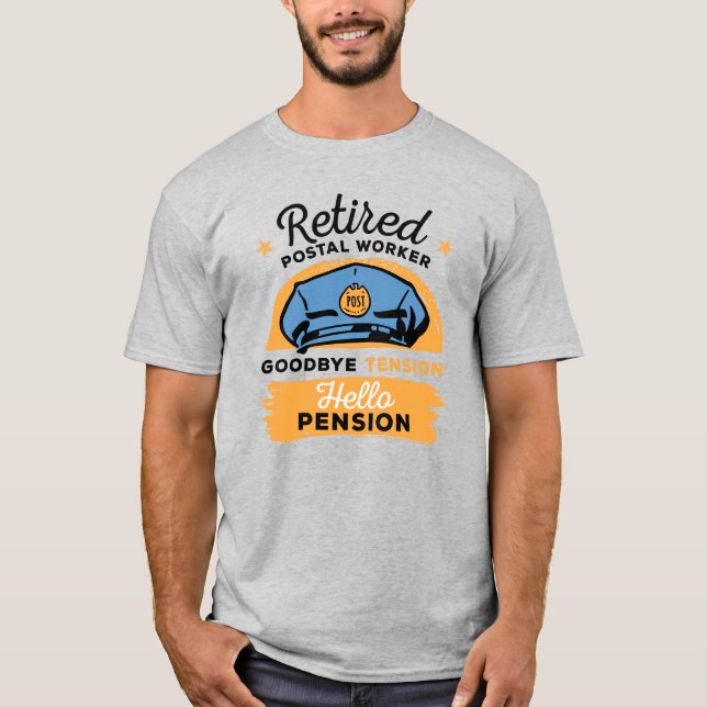 Camiseta Jubilación de Mailman, trabajador postal retirado (Anverso)