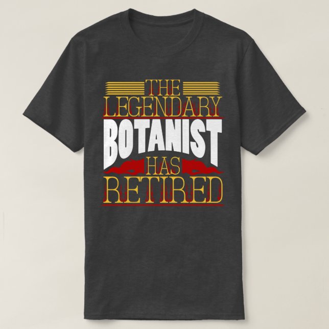 Camiseta Jubilación de pensión de botánico (Diseño del anverso)