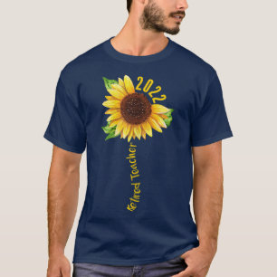 Camiseta Jubilación de profesora jubilada de girasol 2022 M