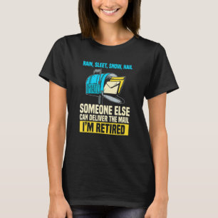 Camiseta Jubilación de Trabajadora Postal Para Hombres Mail