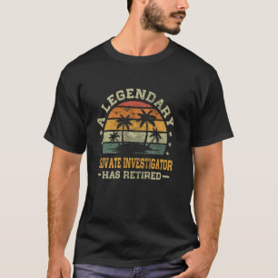 Camiseta Jubilación De Un Legendario Investigador Privado