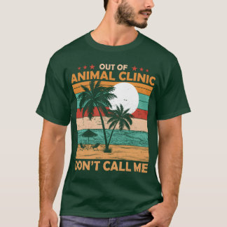 Camiseta Jubilación de veterinario fuera de la clínica de a