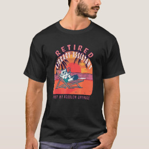 Camiseta Jubilación de Vintage de Asistente de Biblioteca J
