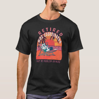 Camiseta Jubilación De Vintage Del Coordinador De Mds Retir