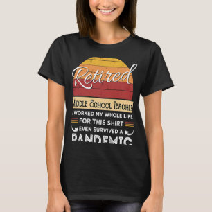 Camiseta Jubilación del retiro de un profesor jubilado de e