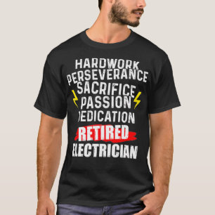 Camiseta Jubilación divertida de Electricidad Retirada