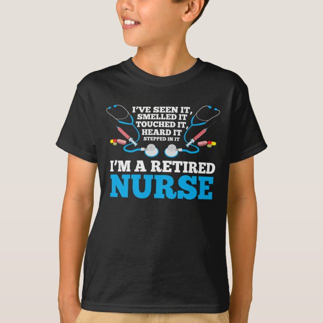 Camiseta Jubilación divertida de enfermera - Enfermera jubi (Anverso)