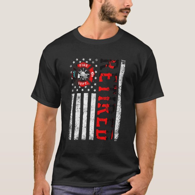 Camiseta Jubilación divertida de la bandera estadounidense  (Anverso)