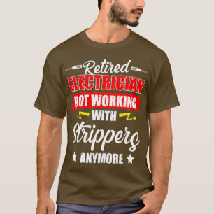 Camiseta Jubilación divertida de la retirada de electricid