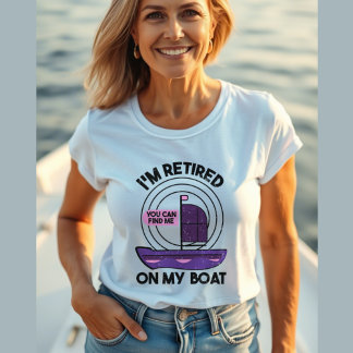 Camiseta Jubilación divertida en barco