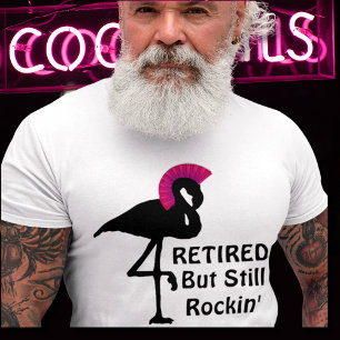 Camiseta Jubilación Divertida Retirado pero Todavía Rockean
