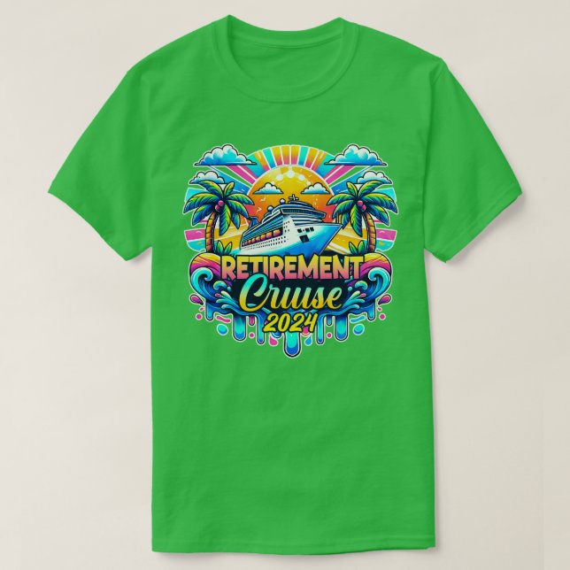 Camiseta Jubilación Emblema de crucero de crucero Regalo pa (Diseño del anverso)