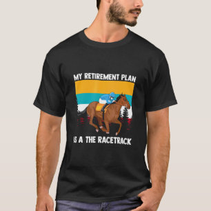 Camiseta Jubilación En La Carreras De Race Track Horse Appa