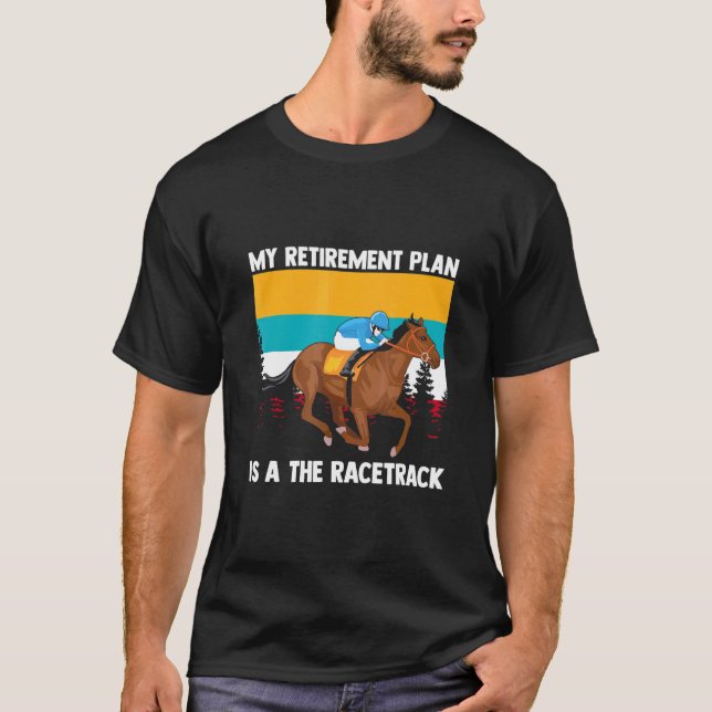 Camiseta Jubilación En La Carreras De Race Track Horse Appa (Anverso)