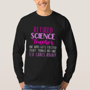 Camiseta Jubilación escolar de profesores de ciencias jubil