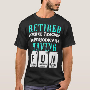 Camiseta Jubilación escolar V de profesora de ciencias jubi