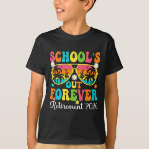 Camiseta Jubilación Escuela Fuera Para Siempre 2026 Retro J