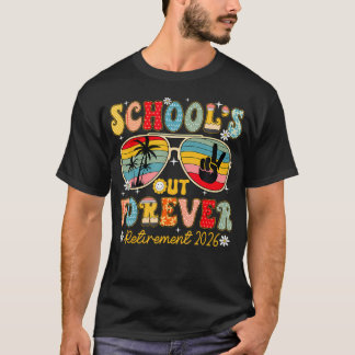 Camiseta Jubilación Escuelas Fuera por Siempre 2026 Jubilad