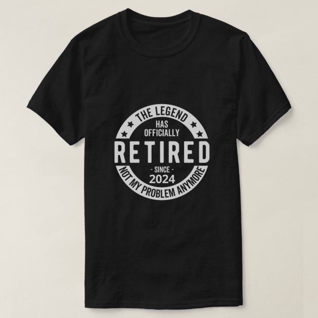 Camiseta jubilación graciosa 2024 (Diseño del anverso)