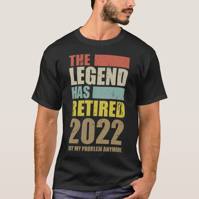 Camiseta Jubilación Graciosa Que La Leyenda Se Ha Retirado  (Anverso)