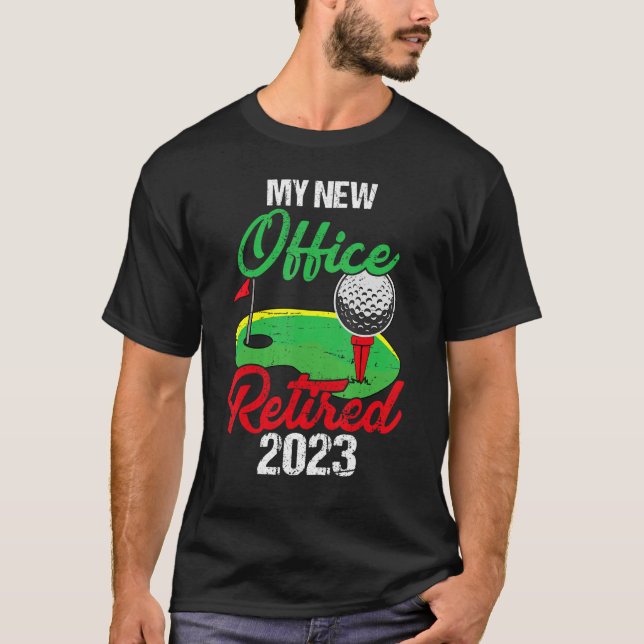 Camiseta Jubilación masculina 2023 Golf golf de papá retira (Anverso)