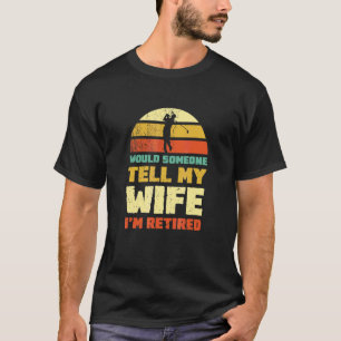 Camiseta Jubilación masculina de vintage de golf 2022 Dile