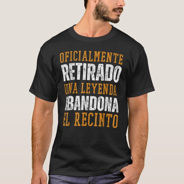 Camiseta Jubilación Oficialmente Retirado Jubilado (Anverso)