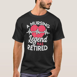 Camiseta Jubilación para enfermeras La leyenda de la enferm