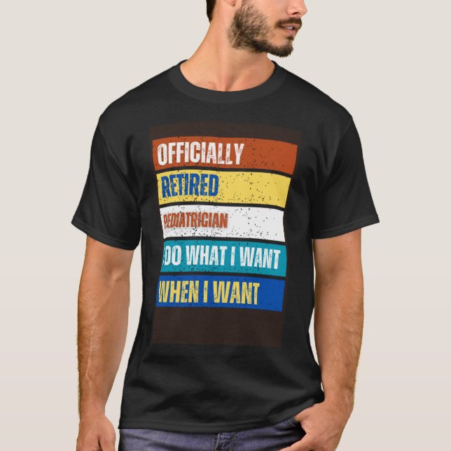 Camiseta Jubilación pediátrica jubilada pediátrica retirada (Anverso)
