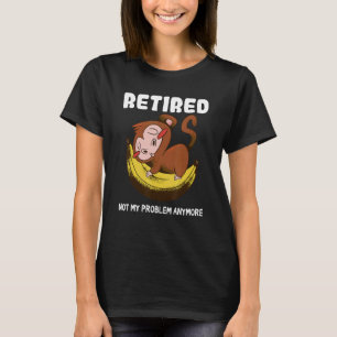 Camiseta Jubilación Retirada Para Hombres Mujeres Mono Bana