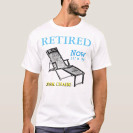 Camiseta Jubilación Retro De Sillón Retirado Hombres Tee