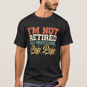 Camiseta Jubilación Retro Distorsionada Profesional de Abue