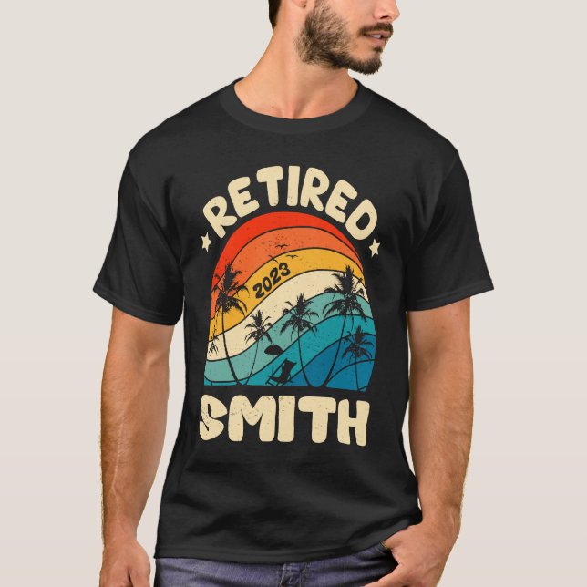 Camiseta Jubilación Retro Jubilado Smith Vintage Trabajada (Anverso)