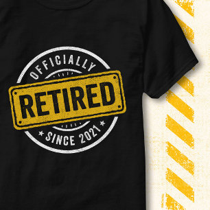 Camiseta Jubilación Retro Vintage 2021 Oficialmente Retirad