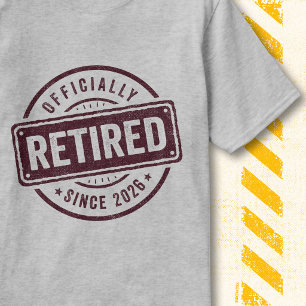 Camiseta Jubilación Retro Vintage Oficialmente Retirado 202