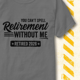 Camiseta Jubilación Sin Mí Vintage Jubilado 2026 Divertido