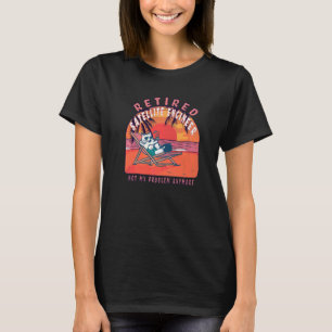 Camiseta Jubilación vintage de ingeniero de satélites retir