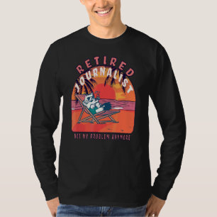 Camiseta Jubilación vintage de periodista retirado