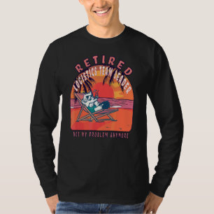 Camiseta Jubilación vintage del jefe del equipo de logístic