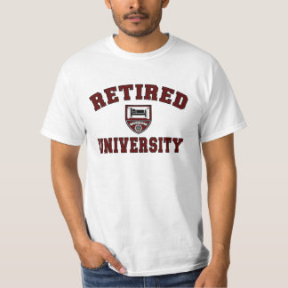 Camiseta jubilada de la universidad