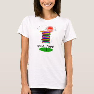 Camiseta jubilada divertida 1 del pájaro del libr