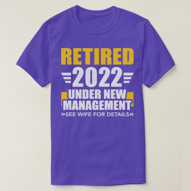 Camiseta Jubilado 2022 bajo la nueva administración ver esp (Diseño del anverso)