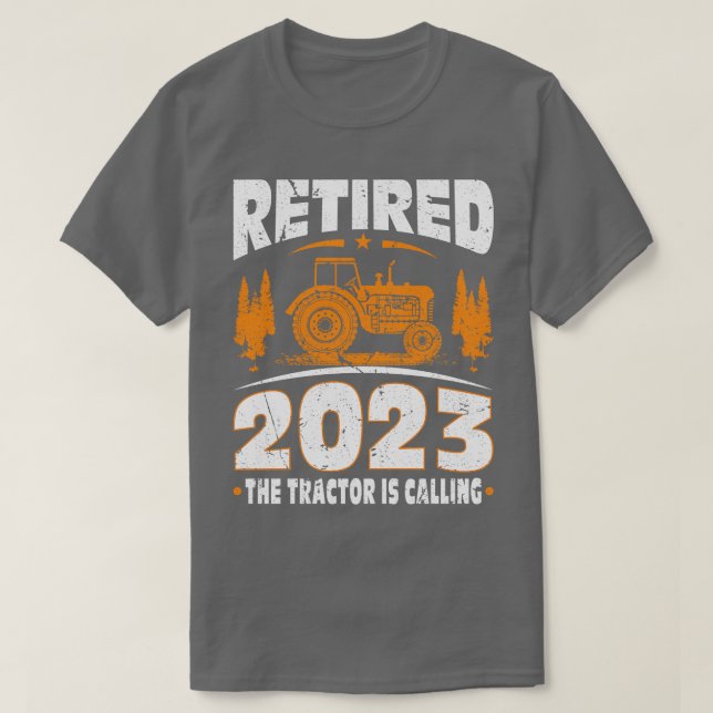 Camiseta Jubilado 2023 El Tractor Llama Agricultor (Diseño del anverso)