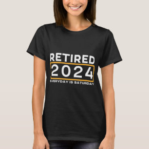 CAMISETA JUBILADO 2024 TODOS LOS DÍAS ES SÁBADO