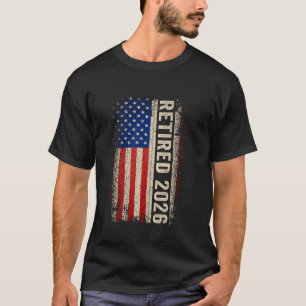 Camiseta Jubilado 2026 No Es Mi Problema Más Bandera Americ