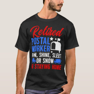 Camiseta Jubilado Divertido Trabajador Postal Jubilación Ca