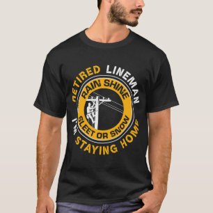 Camiseta Jubilado Lineman Lineworker Power Lineman Retireme
