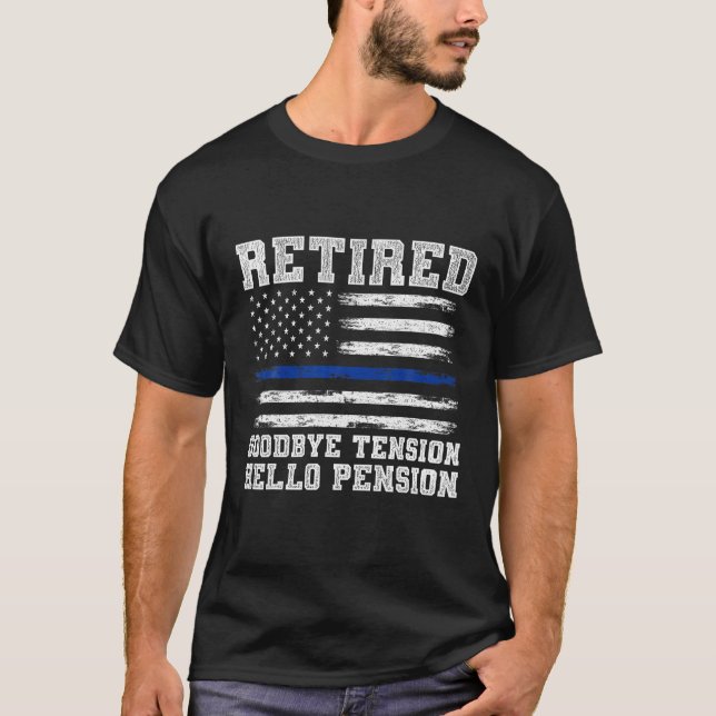 Camiseta Jubilado Policía Funny Sheriff Retirement Gift Po (Anverso)